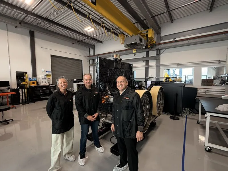 NASA Moon Base leadership touring Astrolab's clean room with the FLIP rover