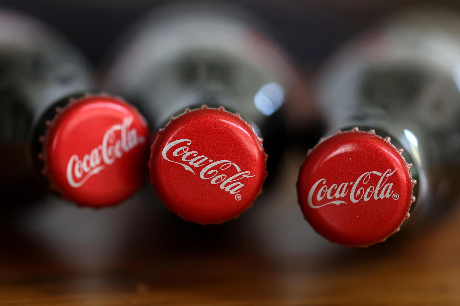 Coca-Cola bottles and branding