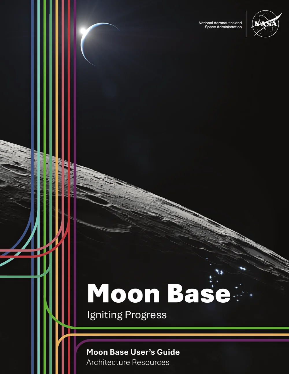 Cover of NASA's Moon Base User's Guide architecture document